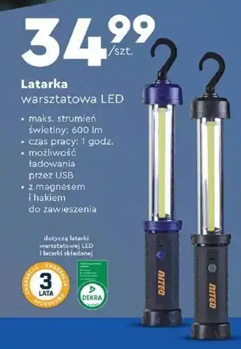Biedronka Latarka warsztatowa LED oferta