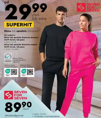 Biedronka Bluza lub spodnie dresowe oferta
