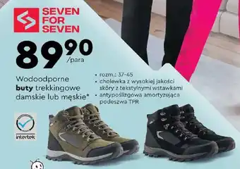 Biedronka SEVEN FOR SEVEN Wodoodporne buty trekkingowe damskie lub męskie oferta