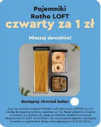 Biedronka Pojemniki Rotho LOFT oferta