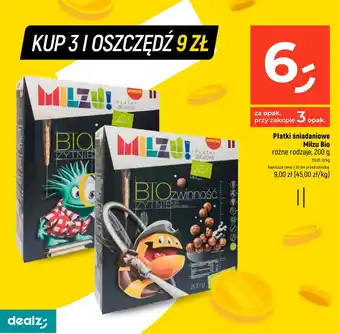 Dealz Płatki śniadaniowe Milzu Bio 200 g oferta