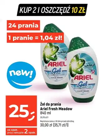 Dealz Żel do prania Ariel Fresh Meadow 840 ml oferta