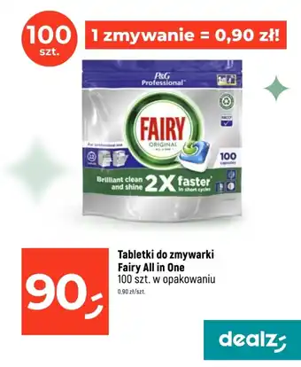 Dealz Tabletki do zmywarki Fairy All in One 100 szt. oferta
