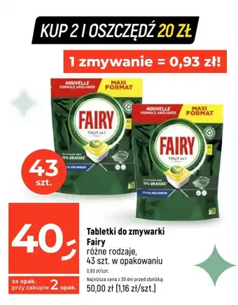 Dealz Tabletki do zmywarki Fairy 43 szt. oferta