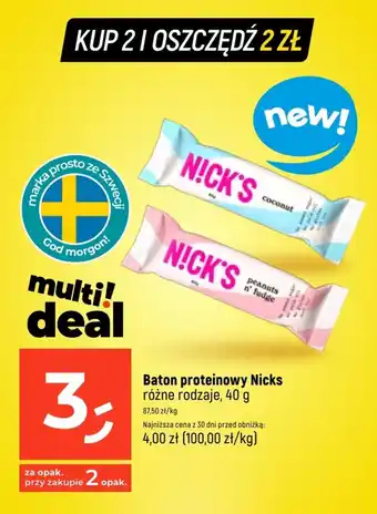Dealz Baton proteinowy Nicks 40 g oferta
