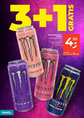 Dealz Napój energetyzujący Monster 500 ml oferta