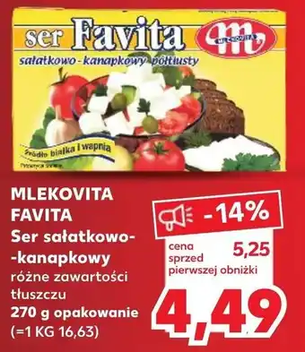 Kaufland MLEKOVITA FAVITA Ser sałatkowo kanapkowy 270g oferta