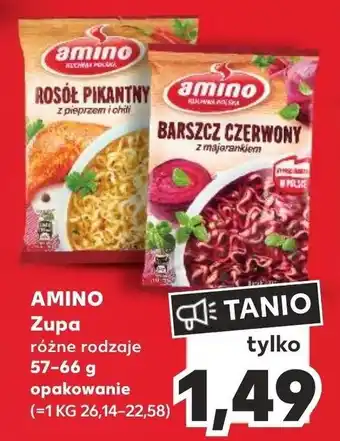 Kaufland AMINO Zupa 57-66 g oferta