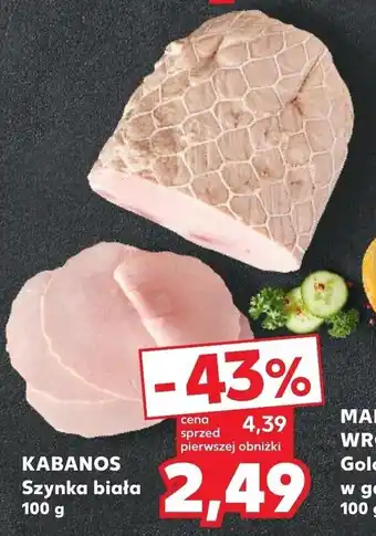 Kaufland KABANOS Szynka biała 100g oferta