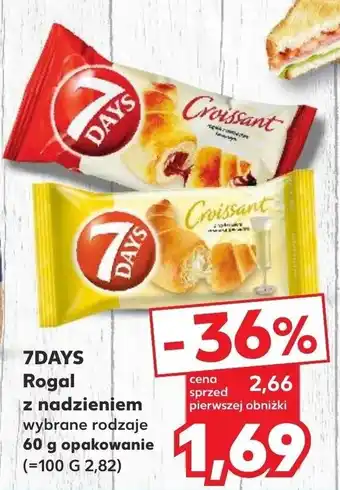 Kaufland 7DAYS Rogal z nadzieniem 60 g oferta