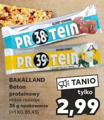 Kaufland BAKALLAND Baton proteinowy 35g oferta