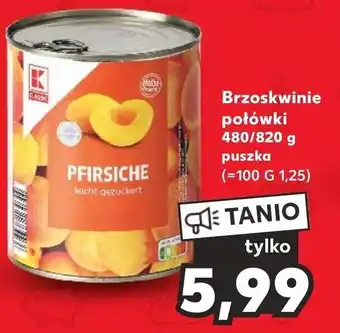 Kaufland Brzoskwinie połówki 480/820 g oferta