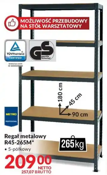 Makro Regał metalowy R45-265M oferta