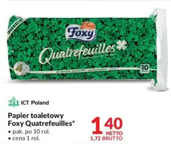Makro Papier toaletowy Foxy Quatrefeuilles oferta