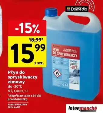 Intermarche Płyn do spryskiwaczy zimowy 4l oferta