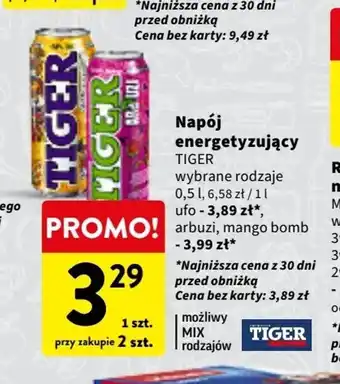 Intermarche Napój energetyzujący TIGER 0,5l oferta