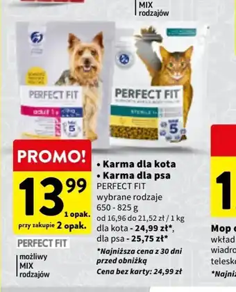 Intermarche Karma dla kota Karma dla psa PERFECT FIT 650-825g oferta