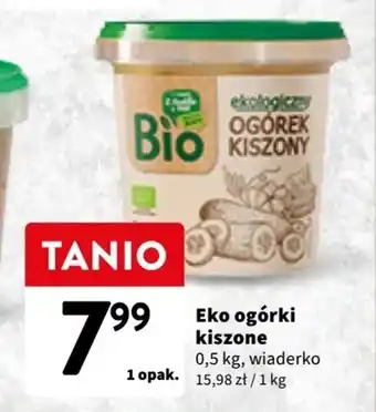 Intermarche EKO ogórki kiszone 0,5kg oferta