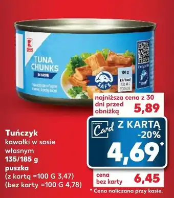 Kaufland Tuńczyk 135/185 g oferta