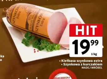 Intermarche Kiełbasa szynkowa extra Szynkowa z kurczakiem MADEJ WRÓBEL 1kg oferta