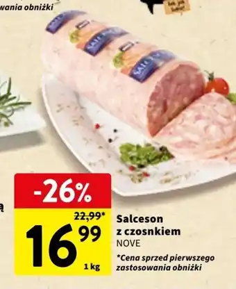 Intermarche Salceson z czosnkiem NOVE 1kg oferta