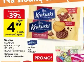 Intermarche Ciastka KRAKUSKI 165-181g oferta