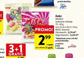 Intermarche Żelki AKUKU! 75-90 g oferta