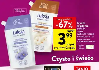 Intermarche Mydło w płynie LUKSJA 400ml oferta