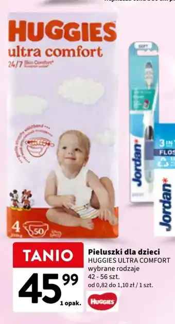 Intermarche Pieluszki dla dzieci HUGGIES ULTRA COMFORT 42-56 szt. oferta