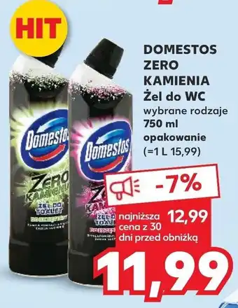 Kaufland DOMESTOS ZERO KAMIENIA Żel do WC 750 ml oferta