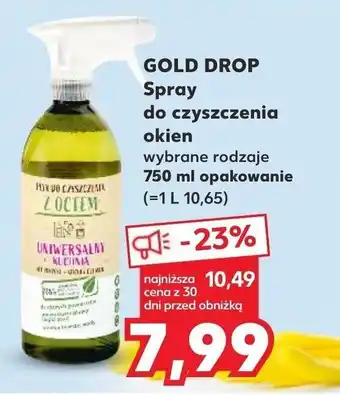 Kaufland GOLD DROP Spray do czyszczenia okien 750ml oferta