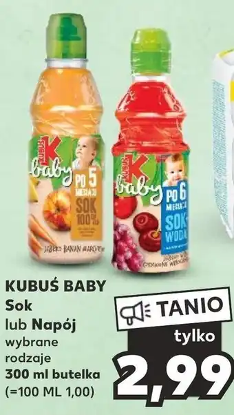 Kaufland KUBUŚ BABY Sok lub Napój 300 ml oferta