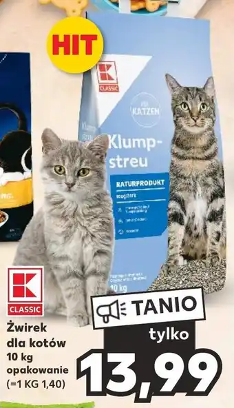 Kaufland Żwirek dla kotów 10kg oferta