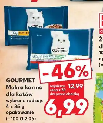 Kaufland GOURMET Mokra karma dla kotów 4 x 85 g oferta
