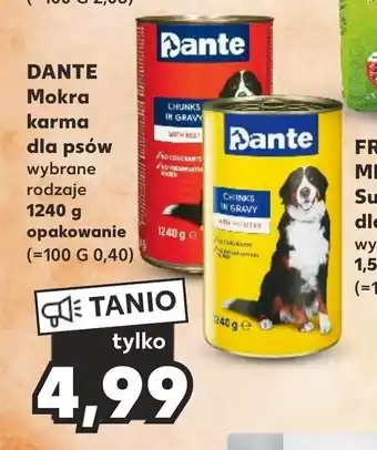 Kaufland DANTE Mokra karma dla psów 1240g oferta