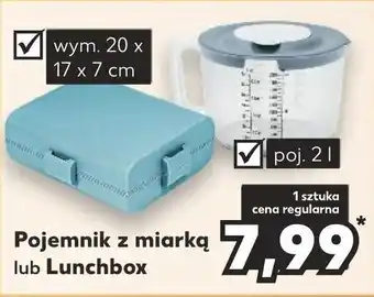 Kaufland Pojemnik z miarką lub Lunchbox oferta