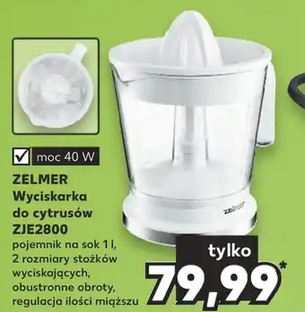 Kaufland ZELMER Wyciskarka do cytrusów ZJE2800 oferta