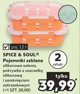 Kaufland SPICE & SOUL Pojemniki szklane 2szt. oferta