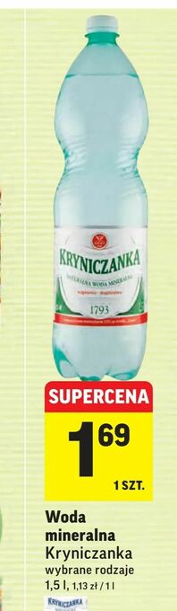 Intermarche Woda mineralna oferta