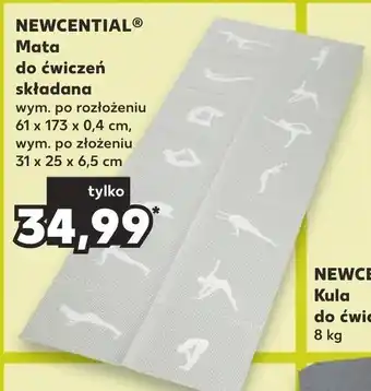 Kaufland NEWCENTIAL Mata do ćwiczeń składana oferta