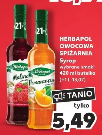 Kaufland HERBAPOL OWOCOWA SPIŻARNIA Syrop 420 ml oferta