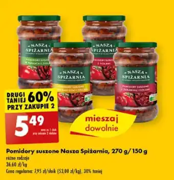 Biedronka Pomidory suszone Nasza Spiżarnia, 270 g/150g oferta