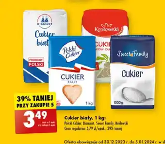 Biedronka Cukier biały, 1 kg oferta