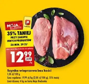 Biedronka Szynka wieprzowa 1kg oferta