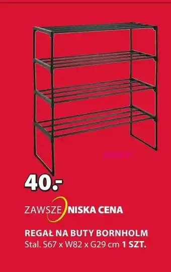 JYSK REGAŁ NA BUTY BORNHOLM S67 x W82 x G29 cm oferta