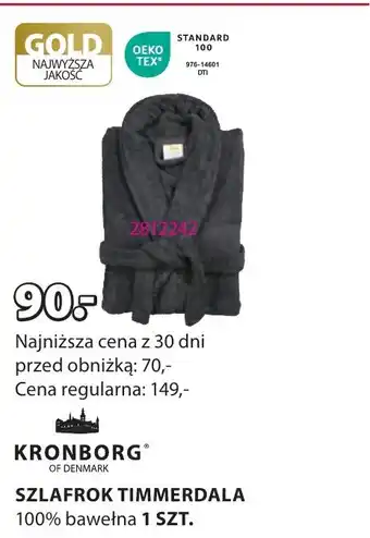 JYSK SZLAFROK TIMMERDALA 100% bawełna oferta