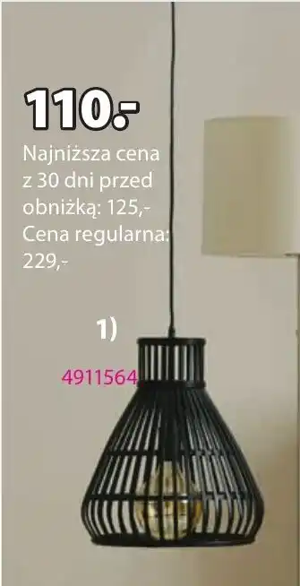 JYSK LAMPA WISZĄCA KARLSSON oferta