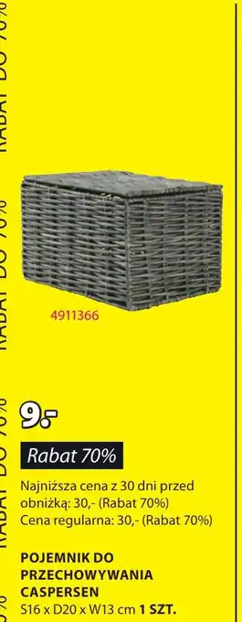 JYSK POJEMNIK DO PRZECHOWYWANIA oferta