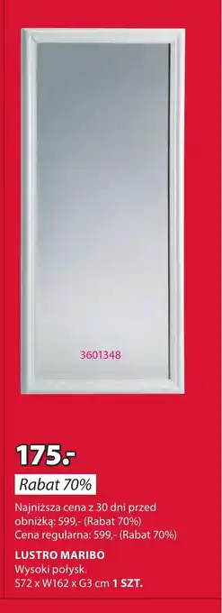 JYSK LUSTRO MARIBO 72 x 162 x 3cm oferta