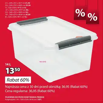 JYSK POJEMNIK DO PRZECHOWYWANIA PROBOX 30 x 39 x 18 cm oferta